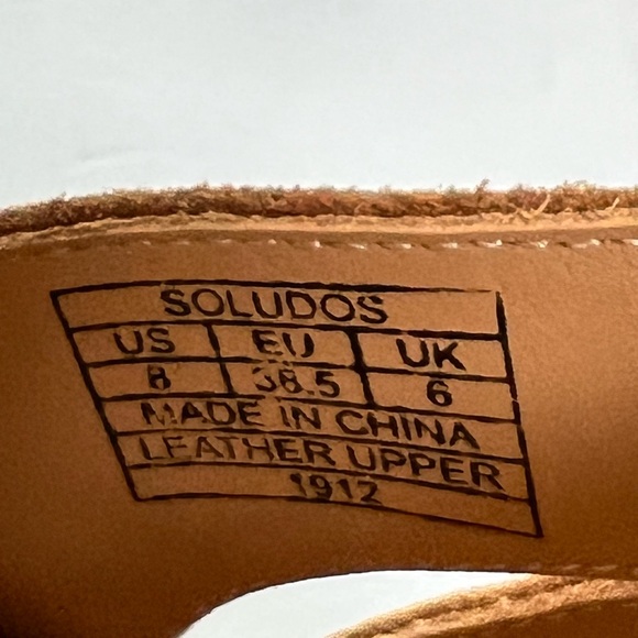 NWOT Soludos Minorca Leather Espadrille sandals - Picture 4 of 6